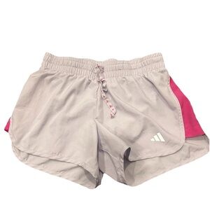 adidas Athletic Shorts Womens XS Light Purple Pink Running Gym Polyester